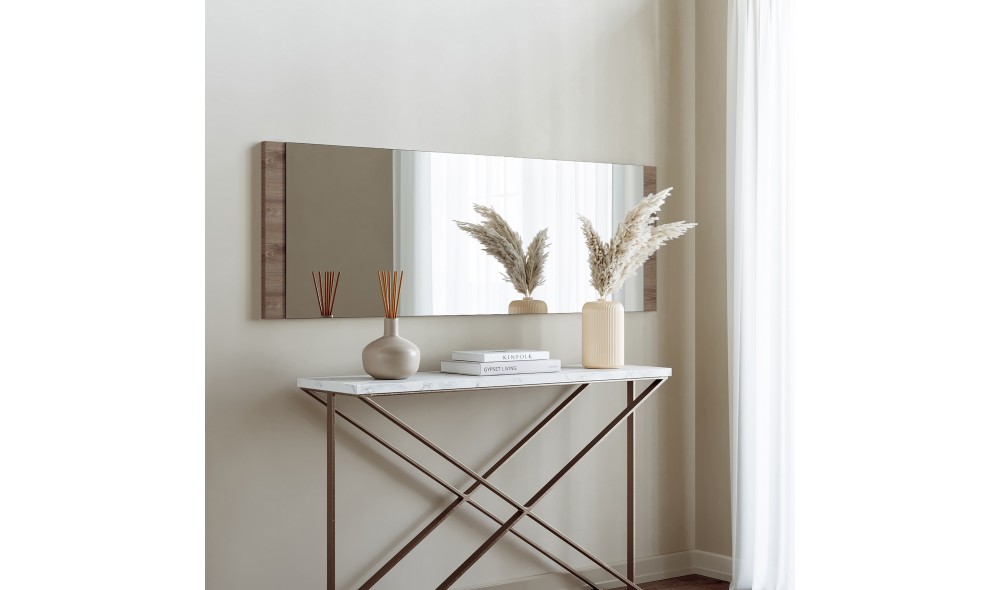 Oglinda Boy Aynasi Dekoratif Basic Ceviz 40x120 120 x 40 x 2 cm