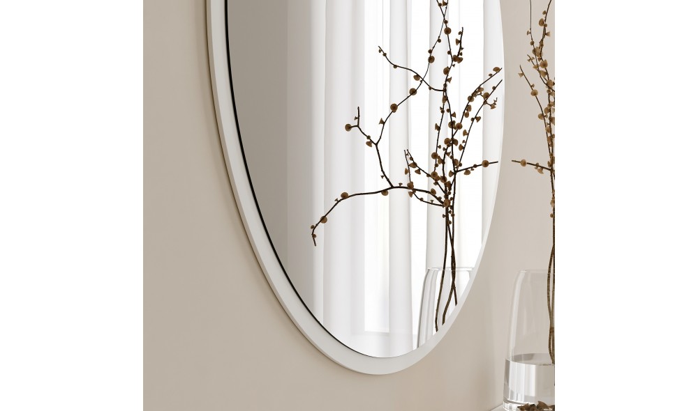 Oglinda Dekoratif Yuvarlak Ayna Beyaz A706 60 x 60 x 2 cm