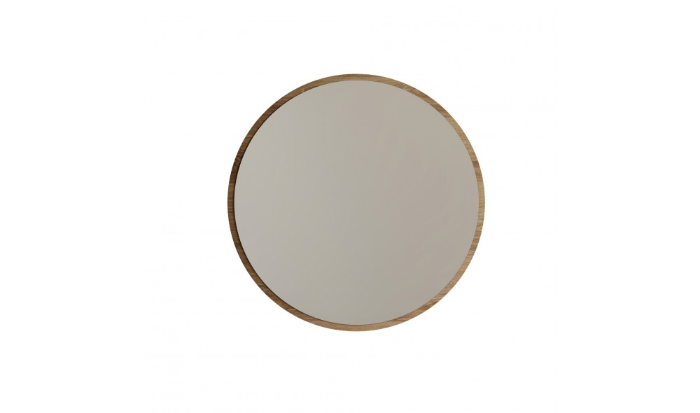 Oglinda Dekoratif Yuvarlak Ayna Ceviz A707 60 x 60 x 2 cm