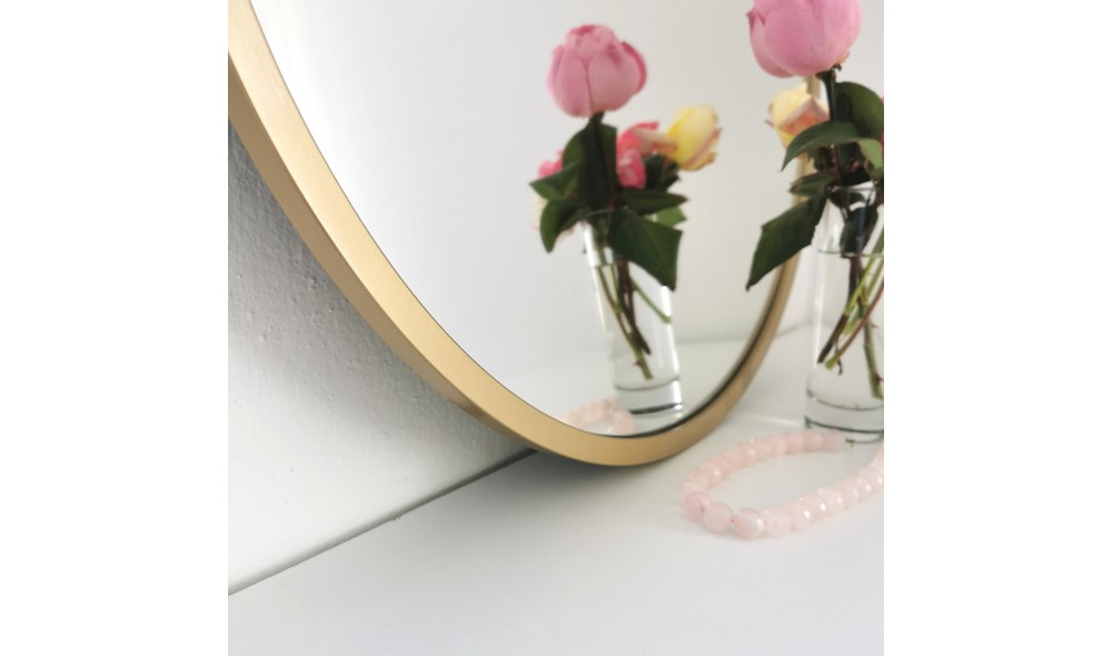 Oglinda Metal auriu Cerceve Yuvarlak Ayna A708 60 x 60 x 2 cm