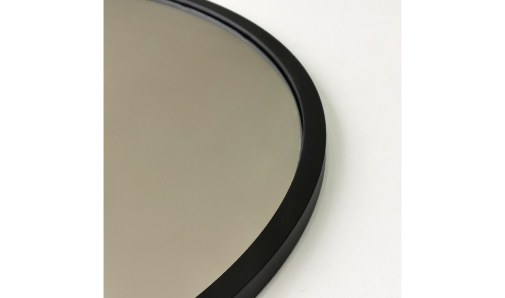 Oglinda Siyah Metal Cerceve Yuvarlak Ayna A709 60 x 60 x 2 cm