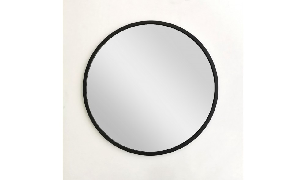 Oglinda Siyah Metal Cerceve Yuvarlak Ayna A710 60 x 60 x 2 cm