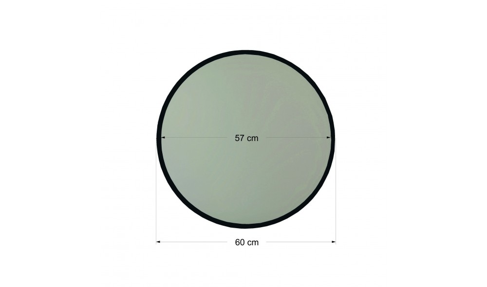 Oglinda Dekoratif Yuvarlak Ayna Siyah A711 60 x 60 x 2 cm