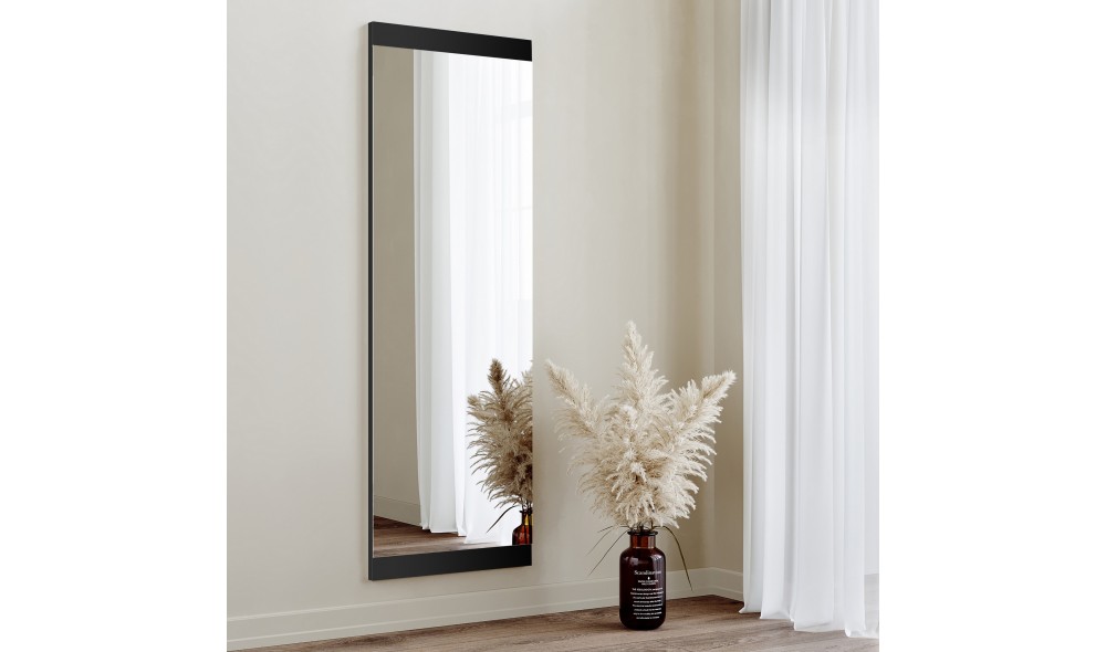Oglinda Boy Aynasi Dekoratif Basic Siyah 40x120 120 x 40 x 2 cm