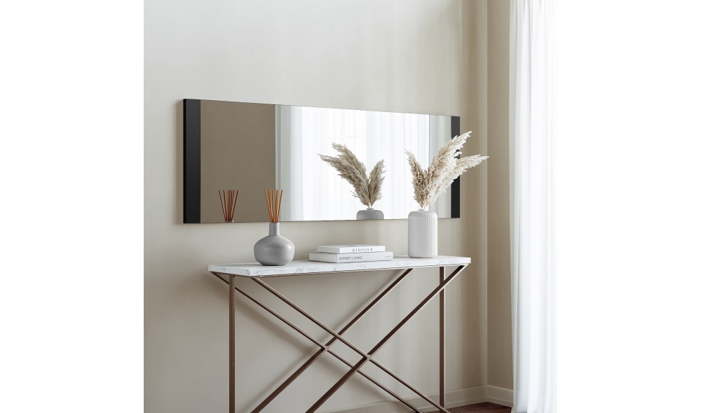 Oglinda Boy Aynasi Dekoratif Basic Siyah 40x120 120 x 40 x 2 cm