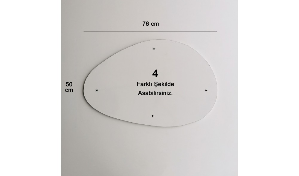 Oglinda Porto Ayna 76x50 cm 76 x 50 x 2 cm