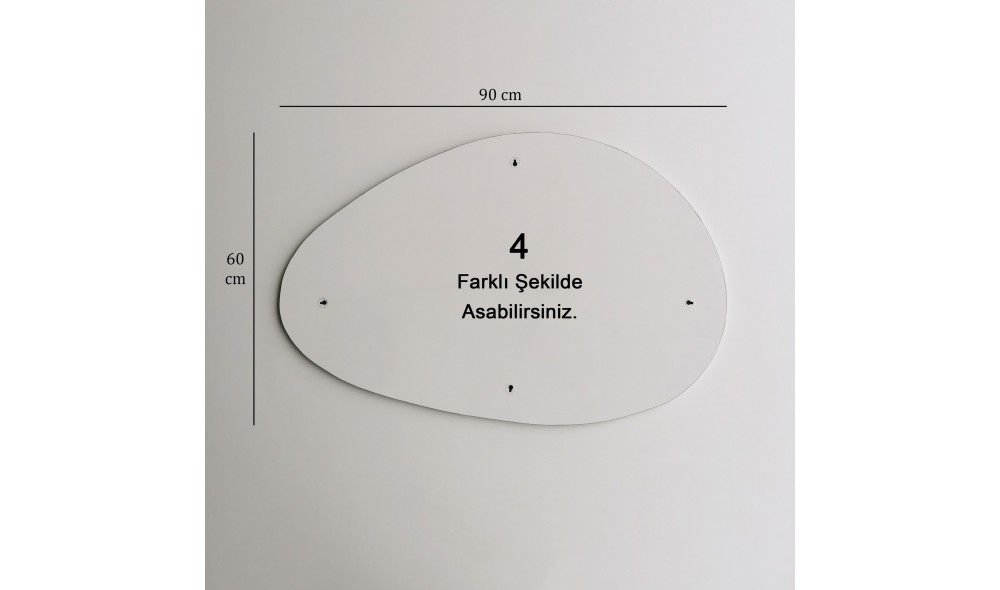 Oglinda Porto Ayna 90x60 cm 90 x 60 x 1 cm