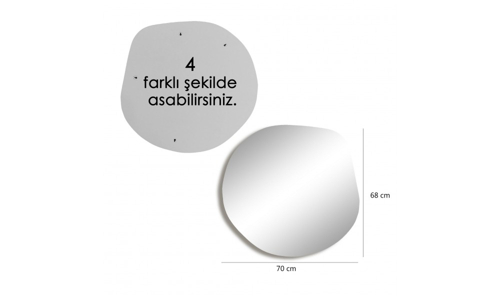 Oglinda Aso 70 x 67 x 2 cm