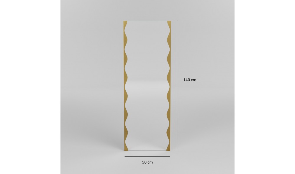 Oglinda Melodia - Aur 50 x 140 x 2 cm