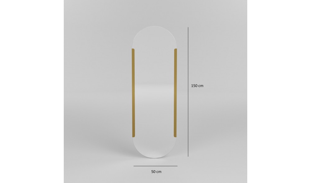 Oglinda Caprice - Aur 50 x 150 x 2 cm