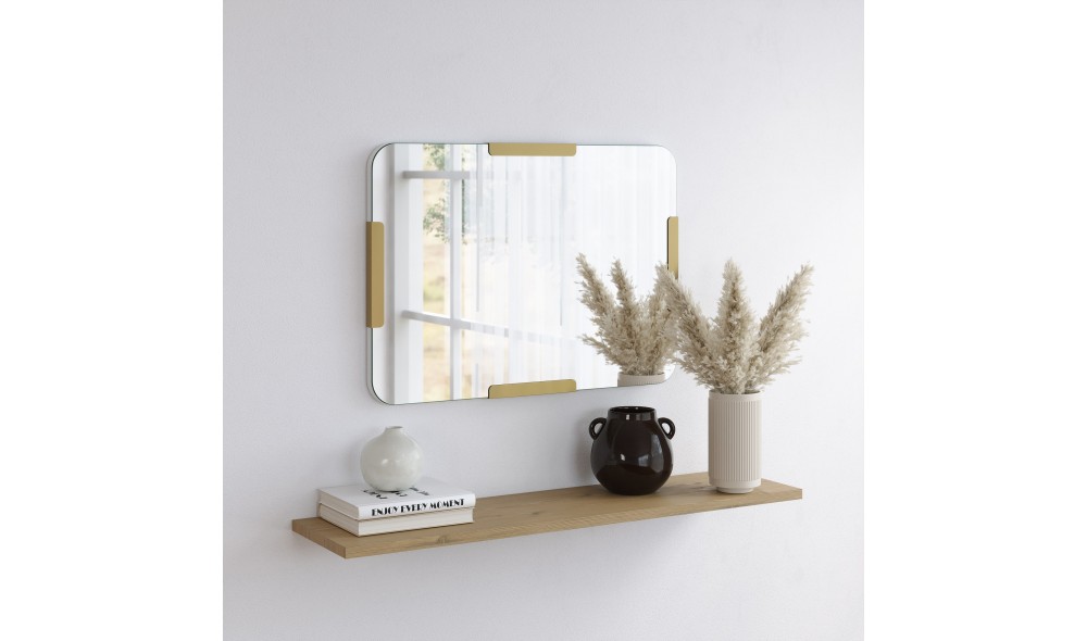 Oglinda Pera - Aur 50 x 70 x 2 cm
