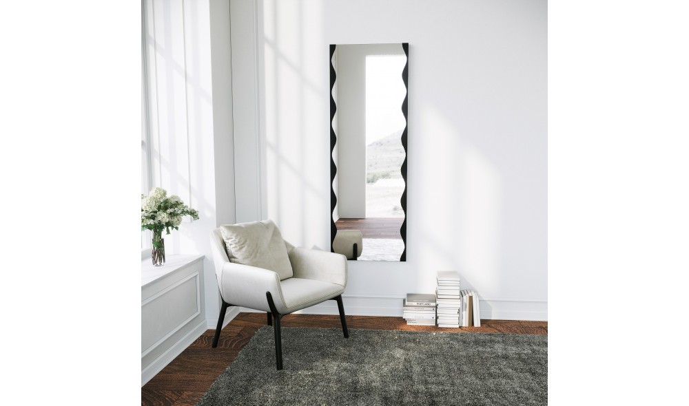 Oglinda Melodia - Negru 50 x 140 x 2 cm