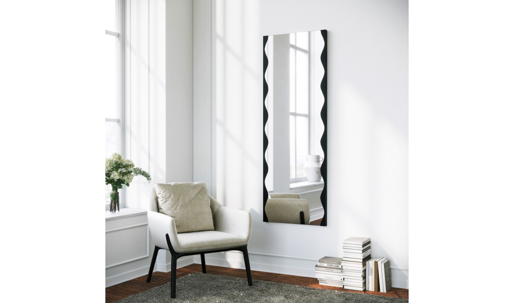 Oglinda Melodia - Negru 50 x 140 x 2 cm