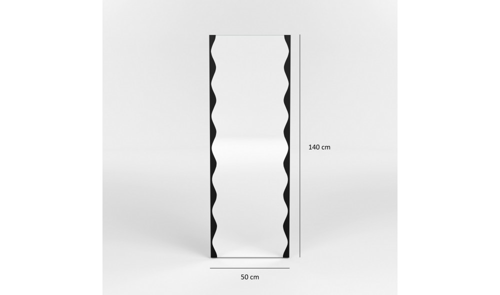 Oglinda Melodia - Negru 50 x 140 x 2 cm