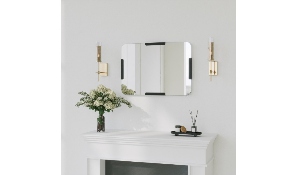 Oglinda Pera - Negru 50 x 70 x 2 cm