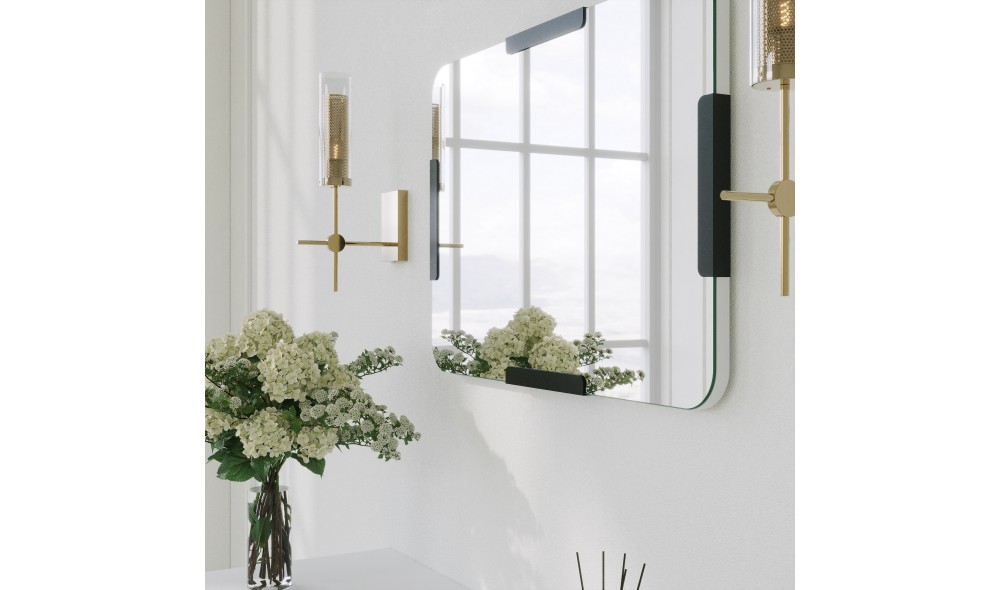 Oglinda Pera - Negru 50 x 70 x 2 cm