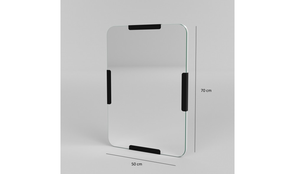 Oglinda Pera - Negru 50 x 70 x 2 cm