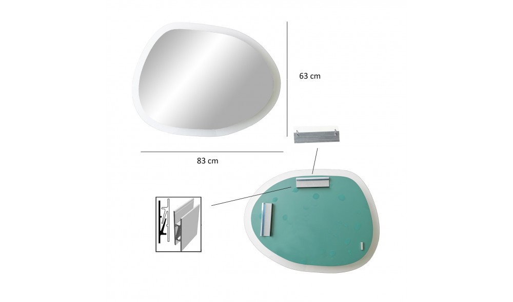Oglinda Aqua Gusto - Transparent