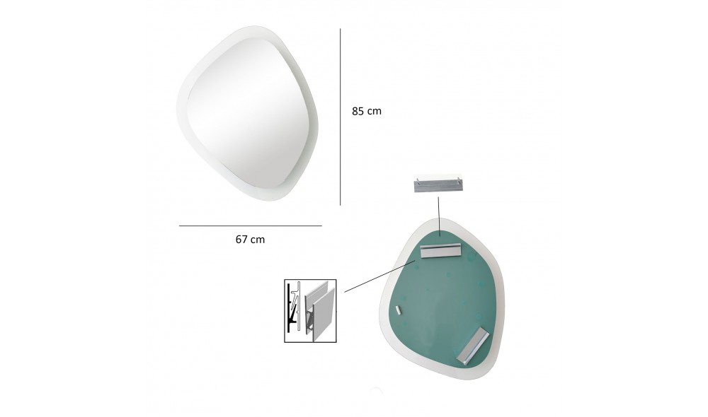 Oglinda Aqua Soho - Transparent