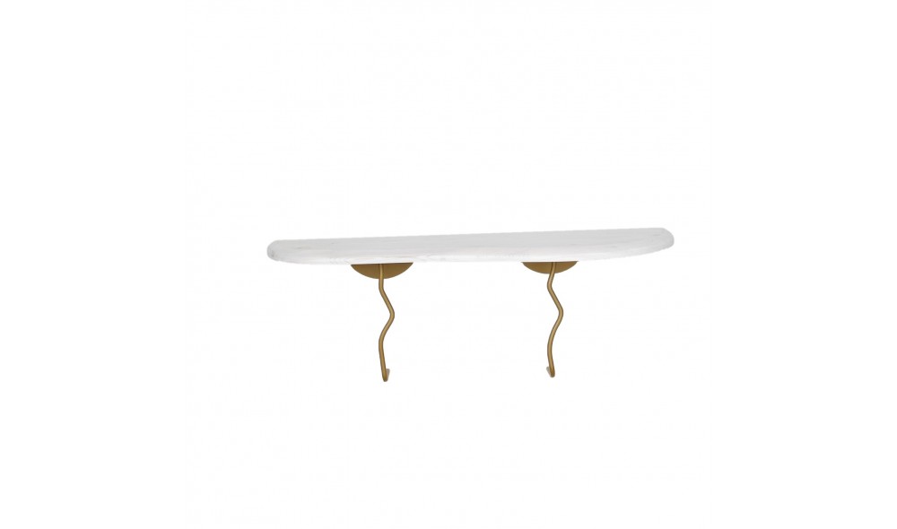 Raft de perete Edera - Aur, Alb