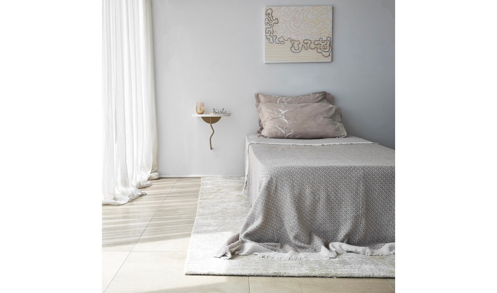 Raft de perete Leu - auriu, alb