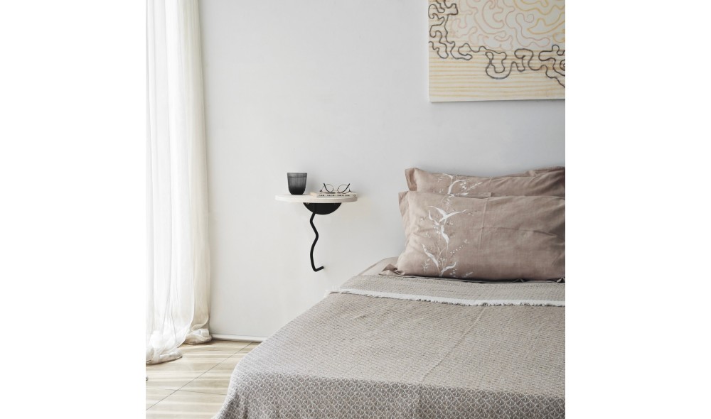 Raft de perete Leu - Negru, Alb