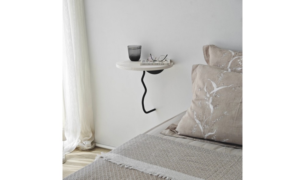 Raft de perete Leu - Negru, Alb