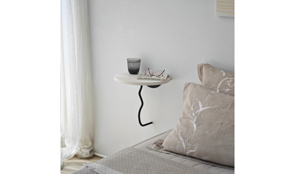 Raft de perete Leu - Negru, Alb