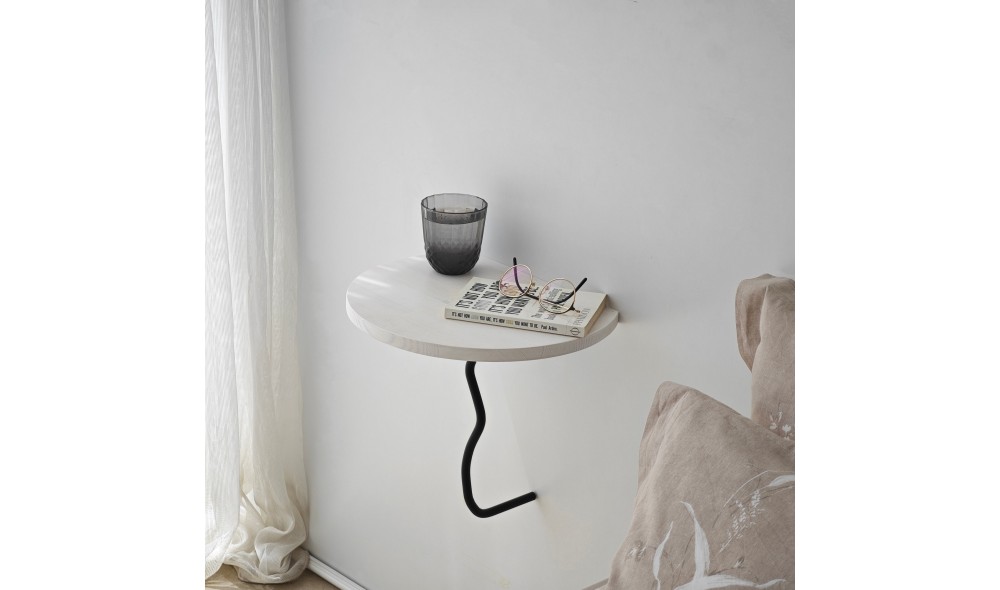 Raft de perete Leu - Negru, Alb