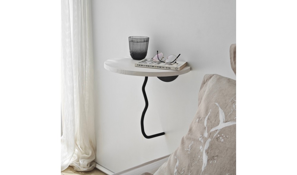 Raft de perete Leu - Negru, Alb