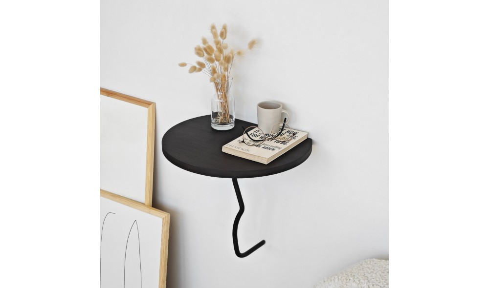 Raft de perete Leu - negru, antracit