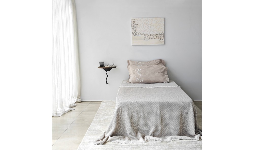 Raft de perete Leu - Negru, Nuc