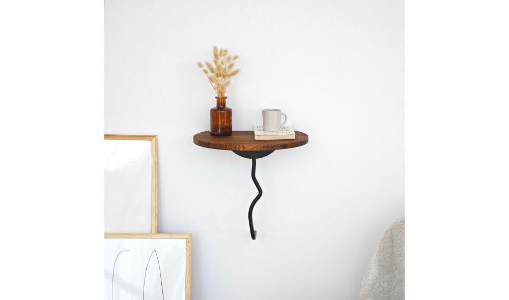 Raft de perete Leu - Castan, Negru