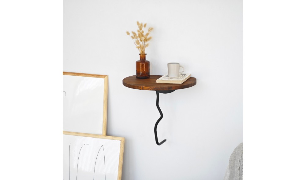 Raft de perete Leu - Castan, Negru