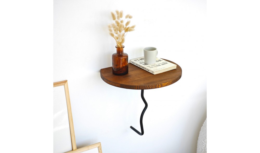 Raft de perete Leu - Castan, Negru