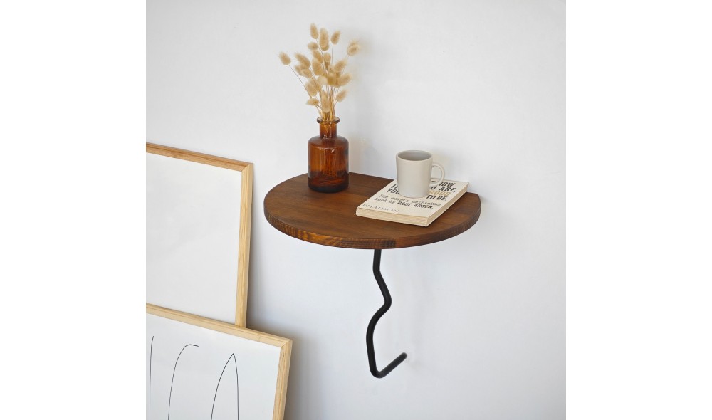 Raft de perete Leu - Castan, Negru