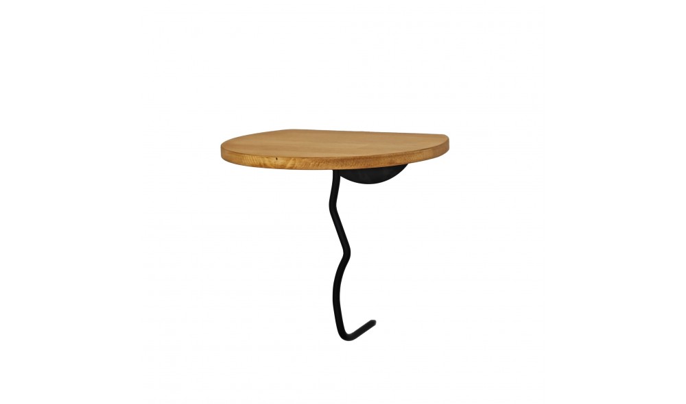 Raft de perete Leu - Negru, Stejar