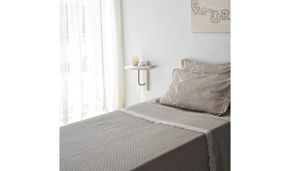 Raft de perete Reve - auriu, alb