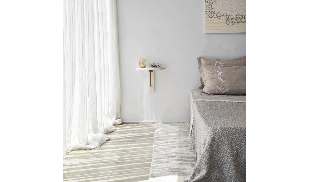 Raft de perete Reve - auriu, alb