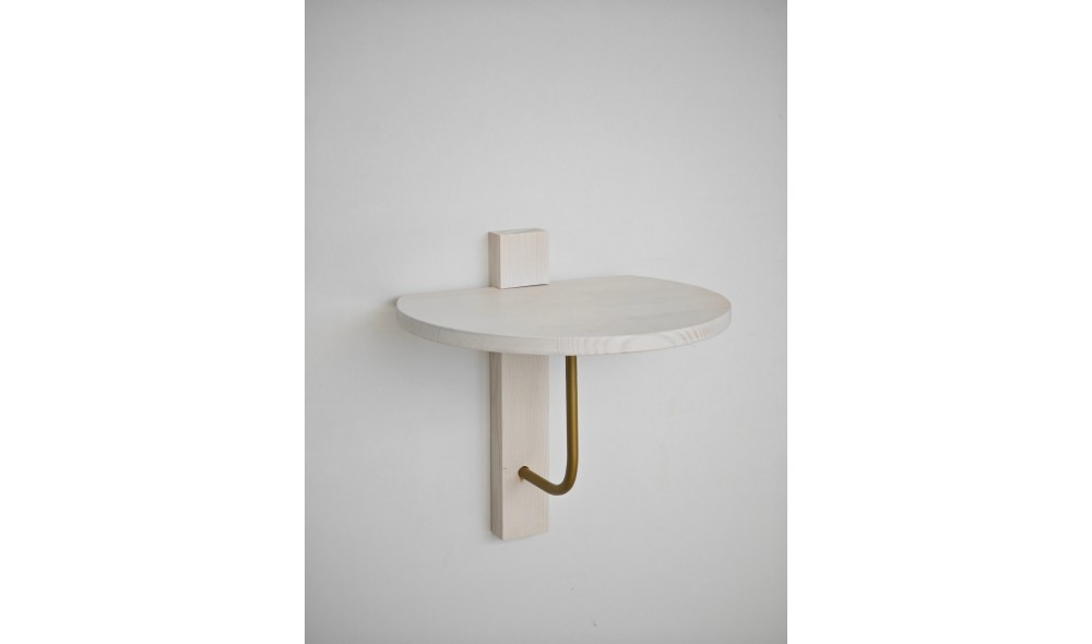 Raft de perete Reve - auriu, alb