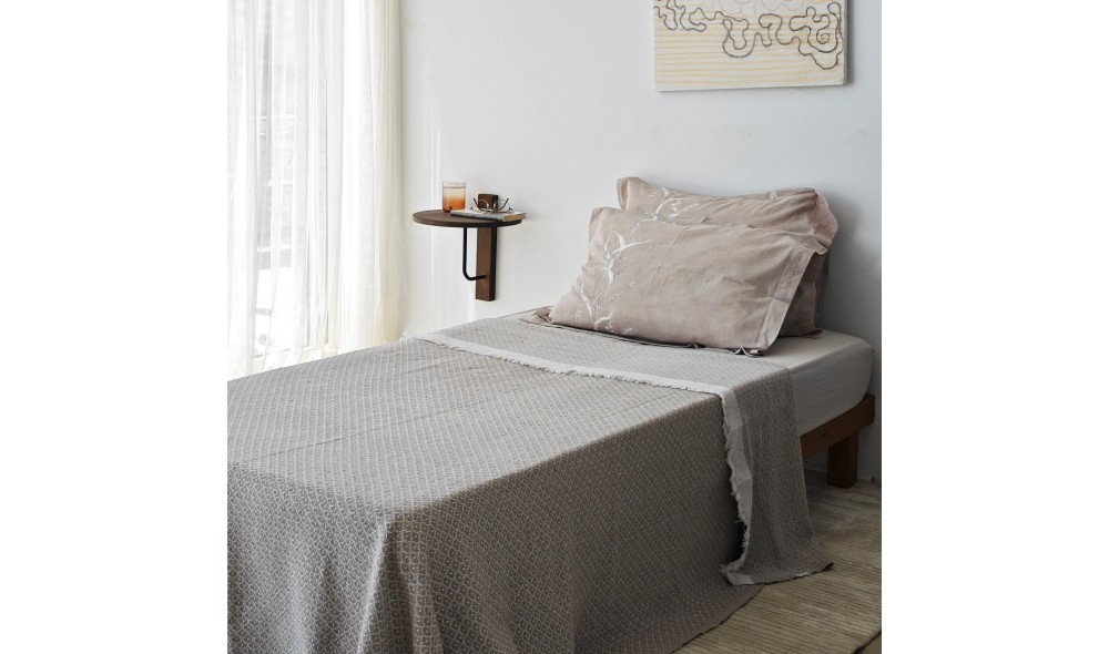 Raft de perete Reve - Negru, Nuc