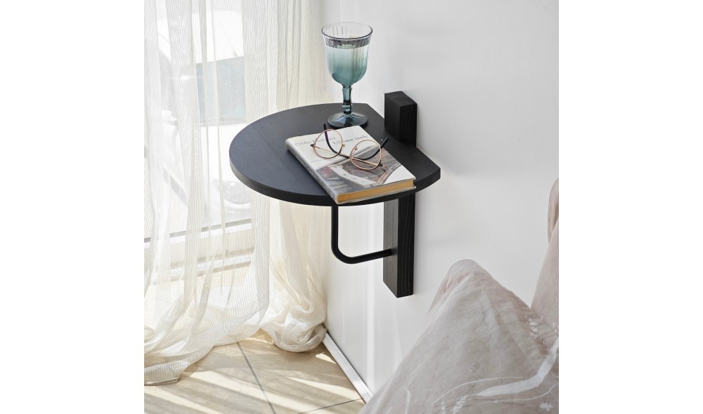 Raft de perete Reve - Antracit, Negru