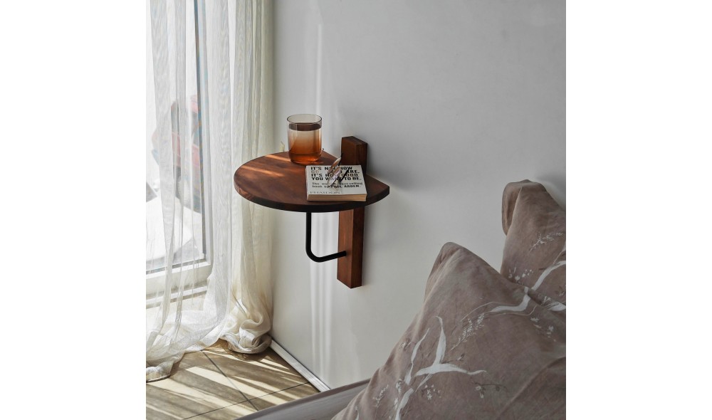 Raft de perete Reve - Castan, Negru