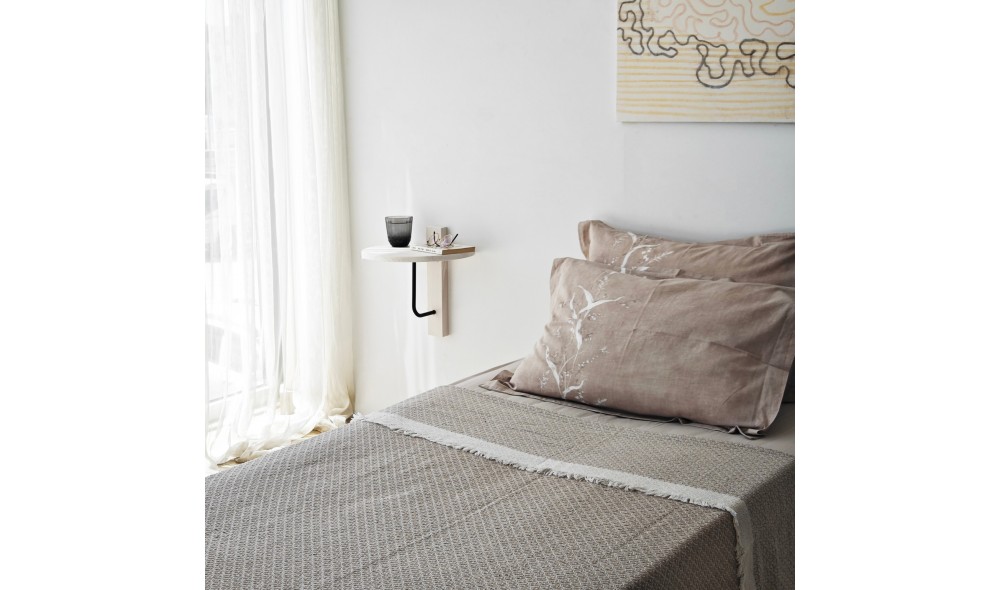 Raft de perete Reve - Negru, Alb