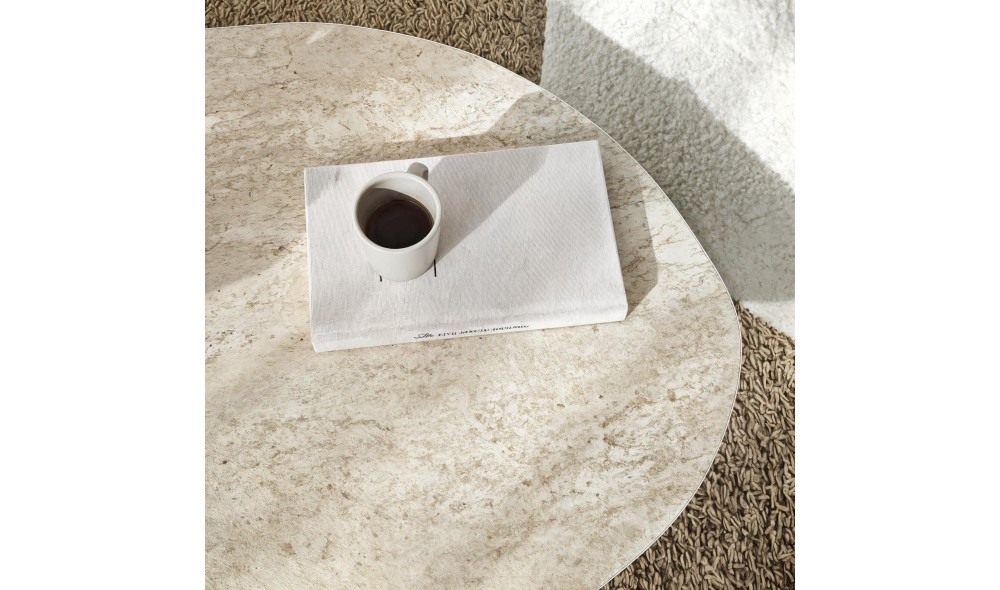 Masuta de cafea, Rock, Travertin, 105 x 35 x 65 cm