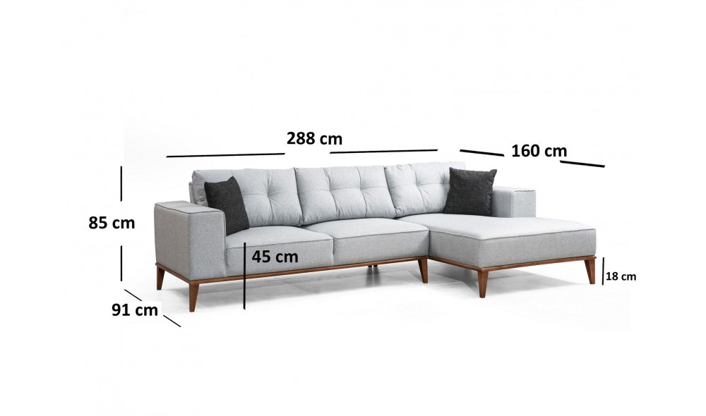 Canapea extensibila de colt Montana Colt dreapta (L3+Chl)