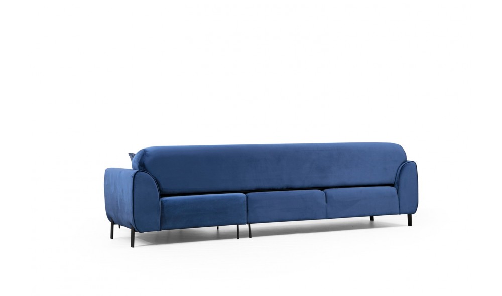 Canapea extensibila de colt Colt imagine dreapta (L3-Chl) - bleumarin 169 x 85 x 287 cm