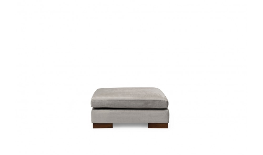 Canapea de coltar Lalea Colt Stanga Cu Pouf - Gri Deschis 193 x 80 x 313 cm