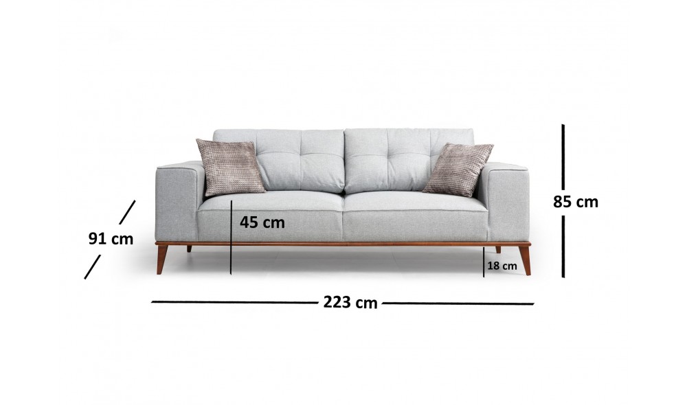 Canapea extensibila cu 3 locuri Montana 3 locuri 91 x 85 x 223 cm