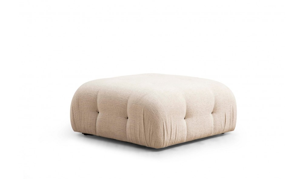 Tuffet Bubble Pouffe - Crema Bouclette